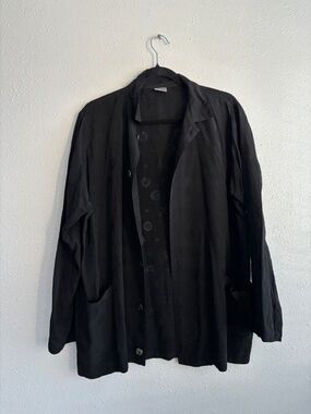 CP Shades Vintage Black Embroidered Long Sleeve Buttoned Shirt